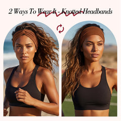 Needbrock headband held in hand to show size and flexible stretch for comfortable fit