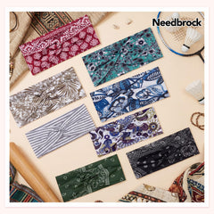 Needbrock headband next to hand showing true size and coverage