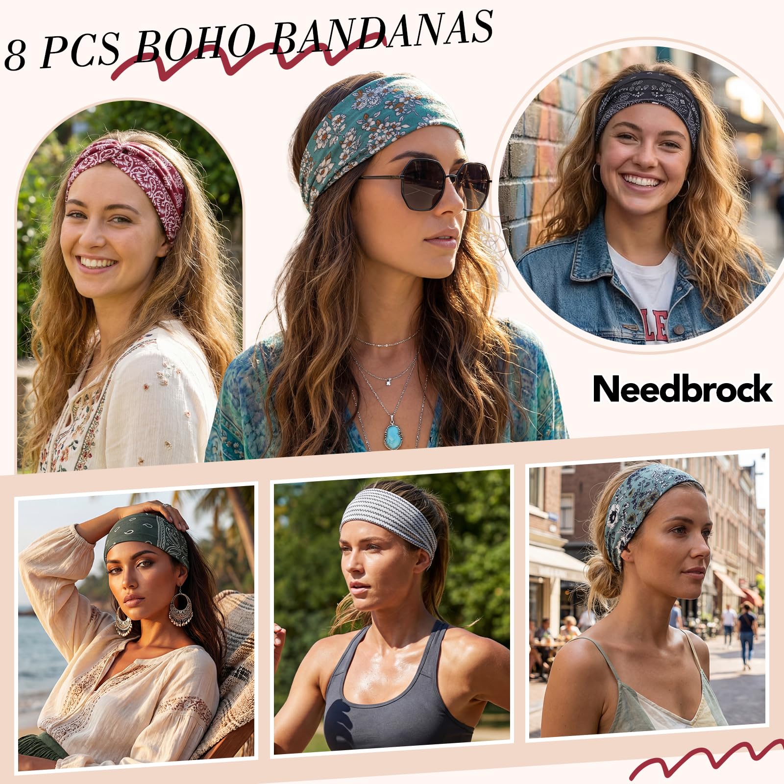 Needbrock headband used while running offering sweat-friendly fit