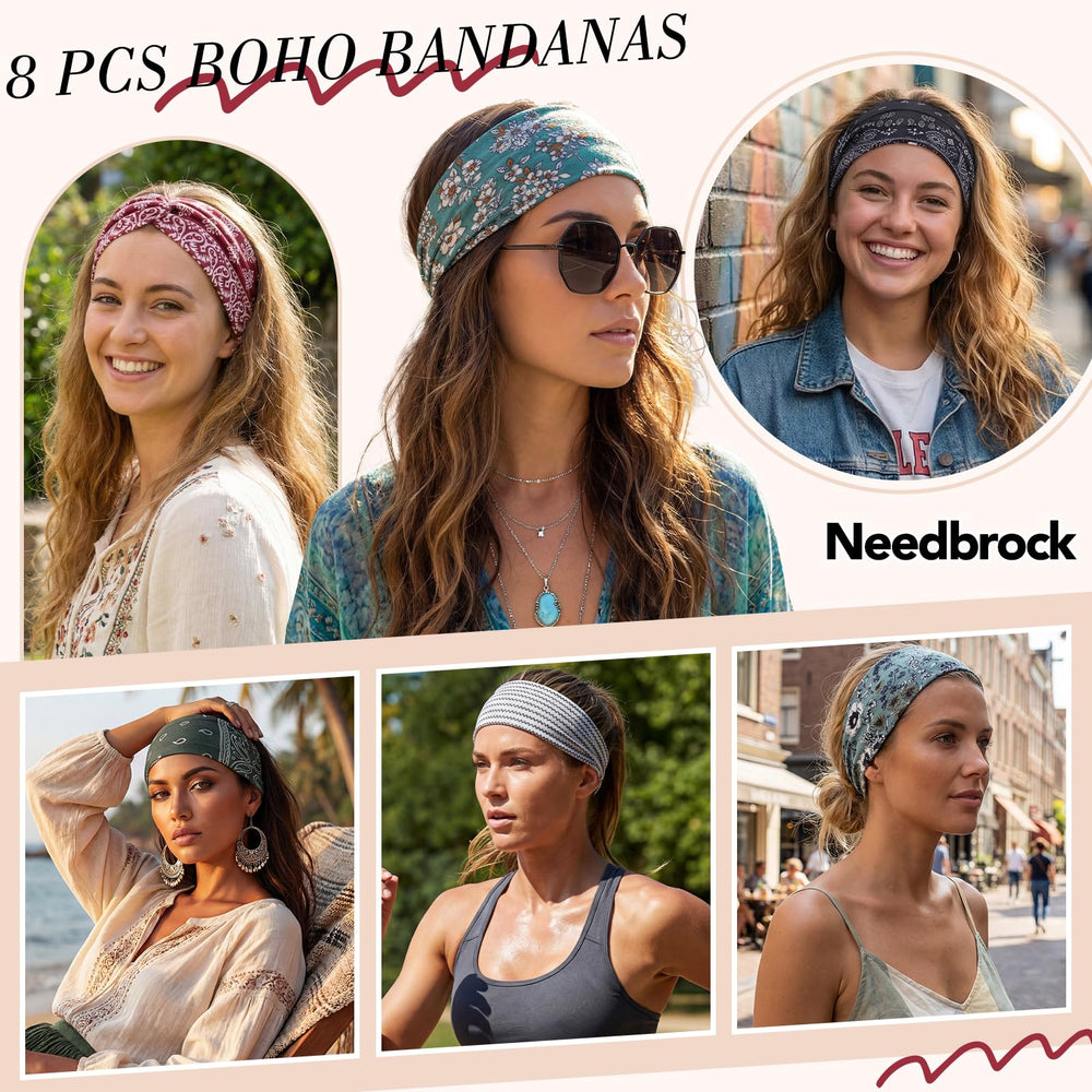 Needbrock headband used while running offering sweat-friendly fit