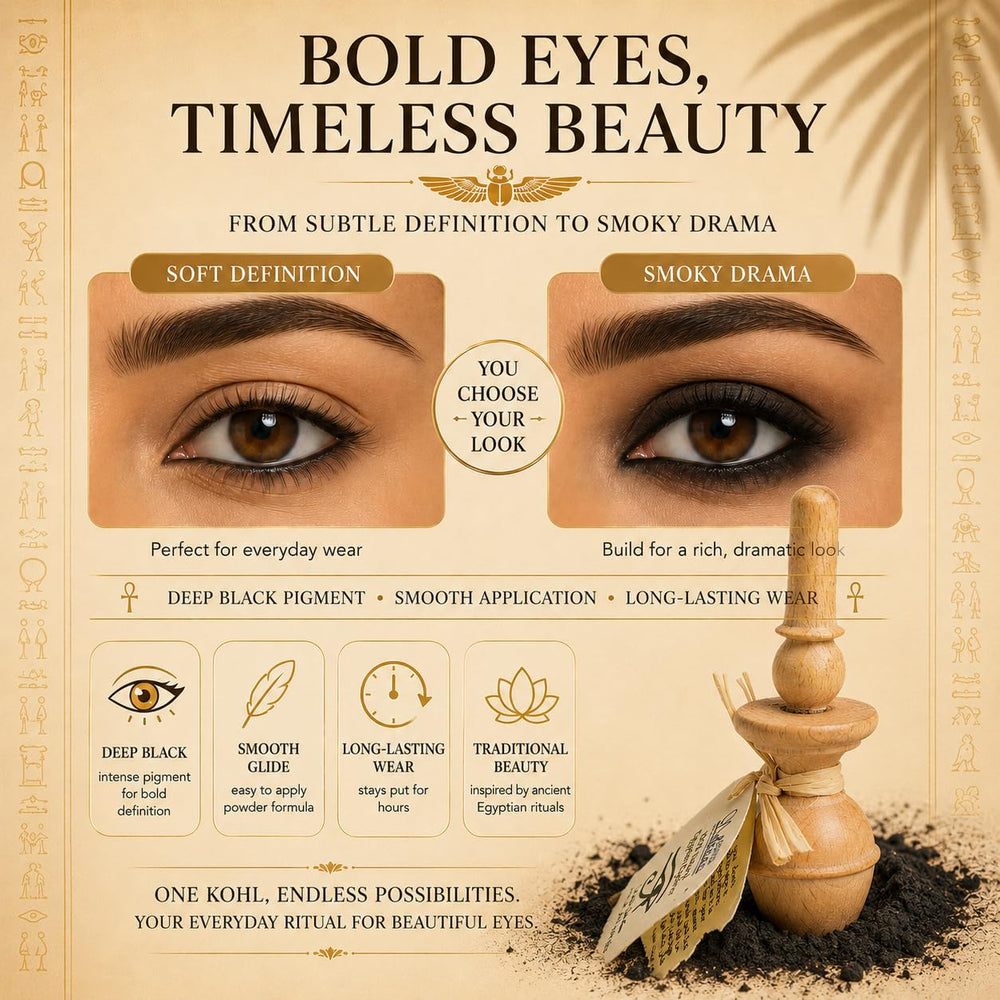 Nefertari brush applying powder along lash line for precise, buildable definition