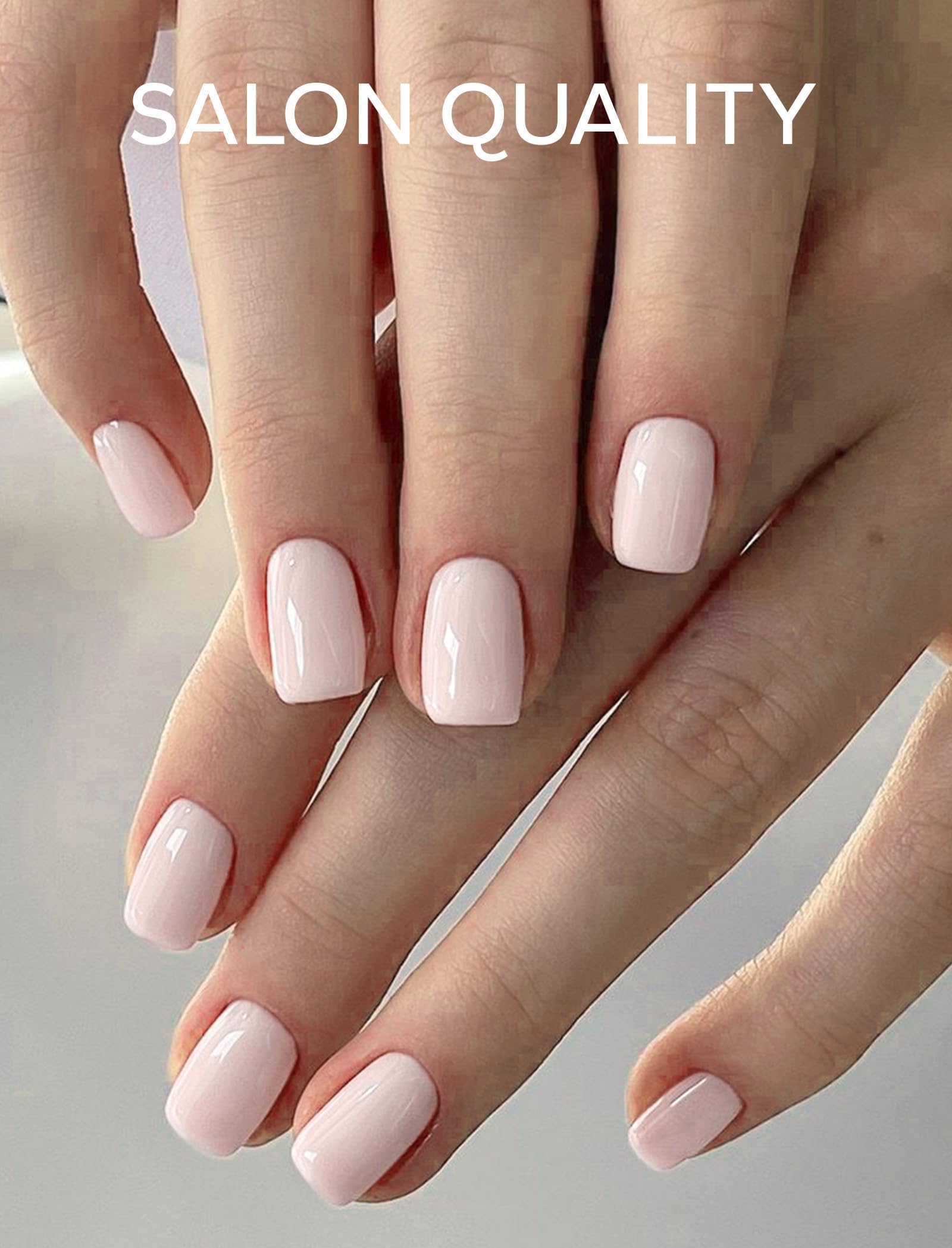 Nelaoco applied on fingers showing salon-quality result and instant polish benefit