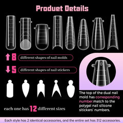 Nelrona clear dual forms stacked to demonstrate reusable durable material