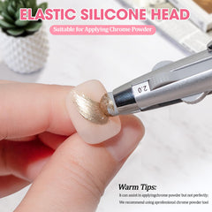 Nelrona placing rhinestone on nail for accurate positioning benefit