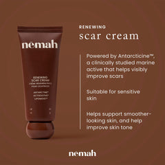 Nemah close-up texture of cream highlighting smooth absorption benefit