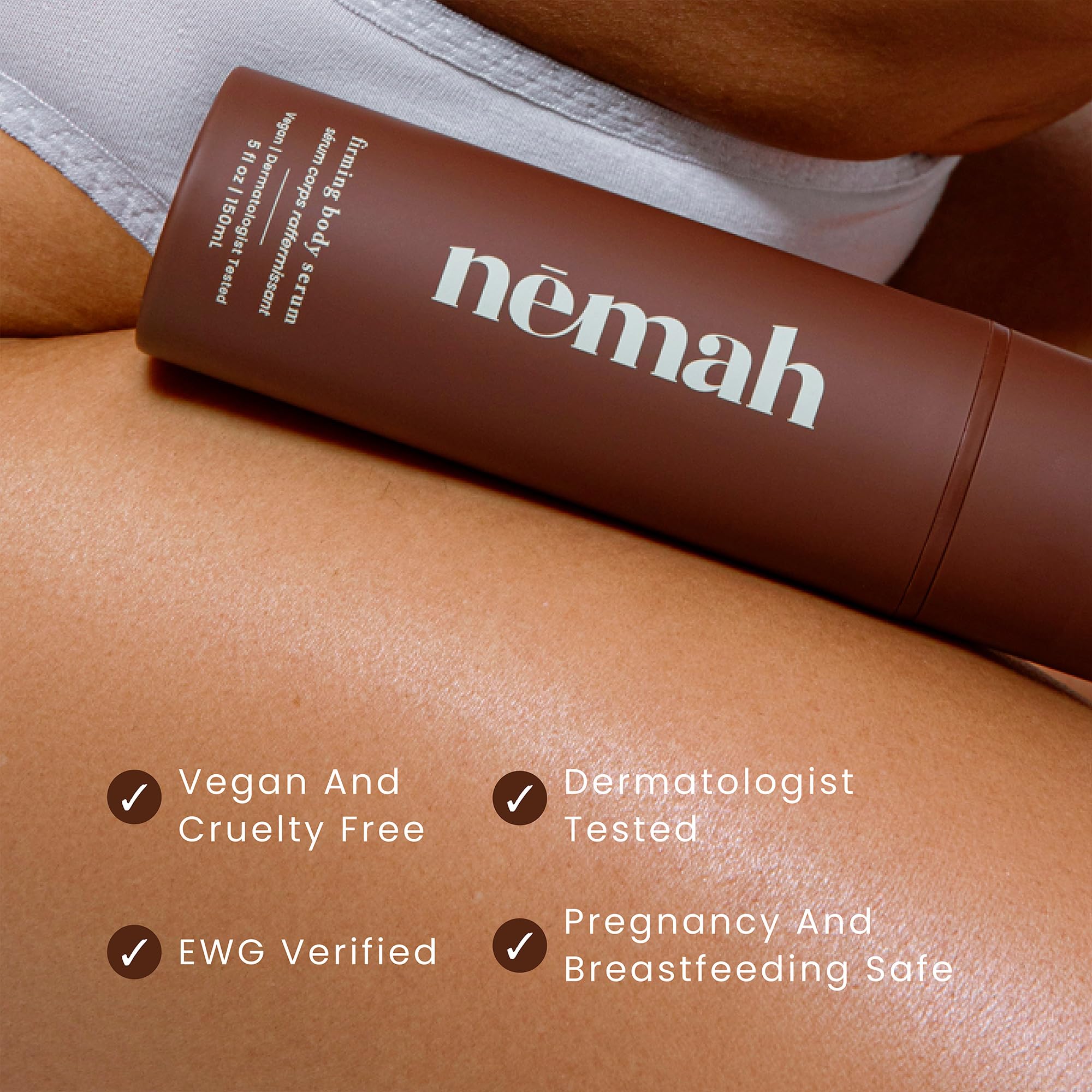 Nemah in bathroom routine setting conveying fast absorption and daily convenience