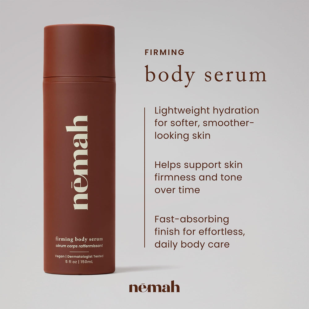Nemah texture closeup of silky serum that absorbs quickly for non greasy feel