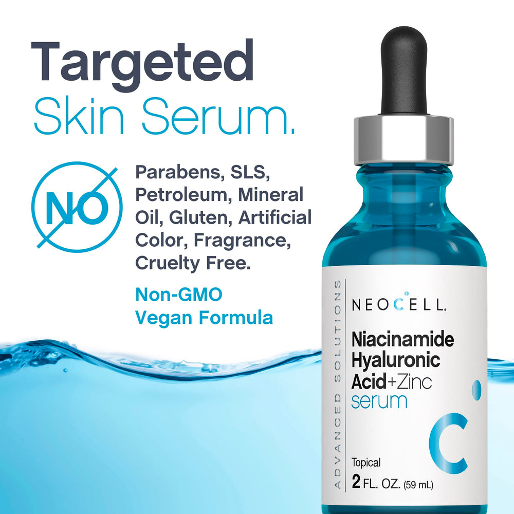 NeoCell before and after illustration showing improved texture and pore appearance