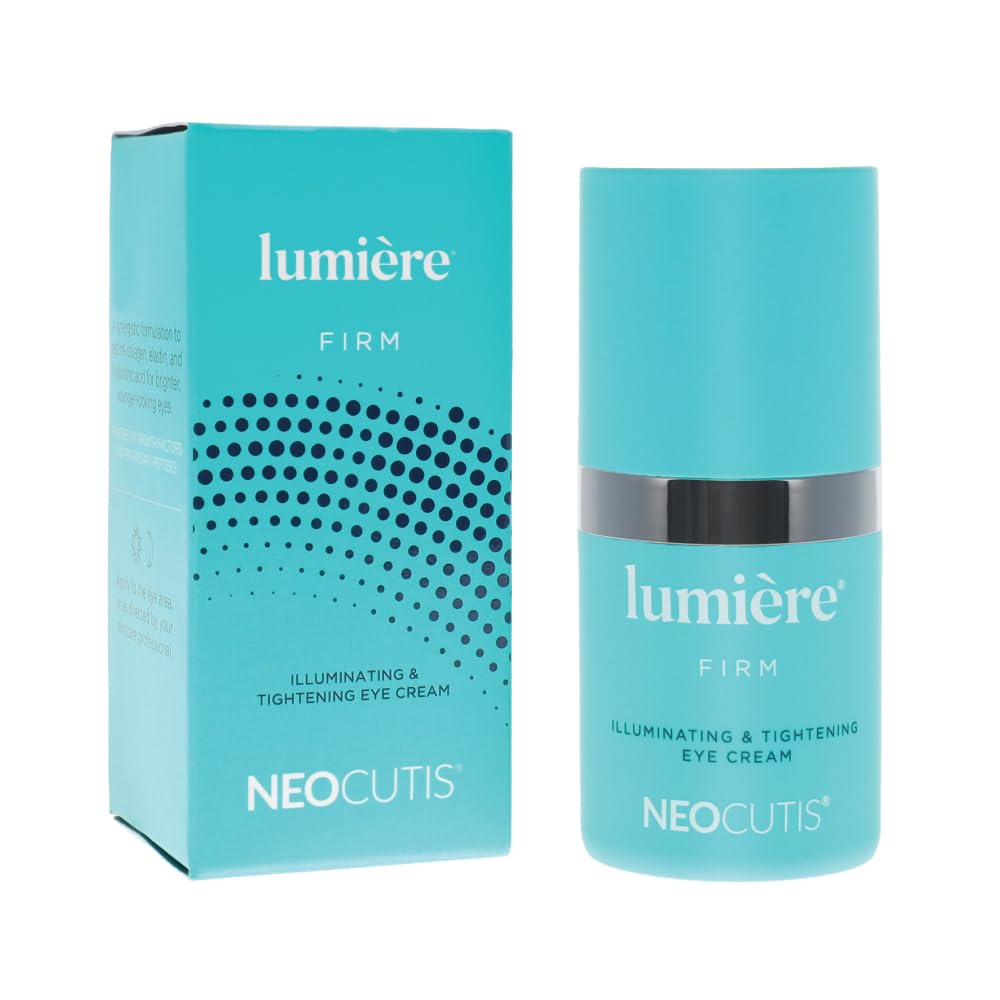 NEOCUTIS Lumiere Firm on bathroom vanity lifestyle scene showing daily routine benefit