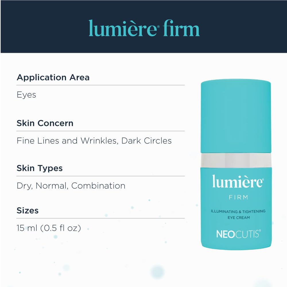 NEOCUTIS Lumiere Firm cream texture close-up demonstrating lightweight, blendable formula
