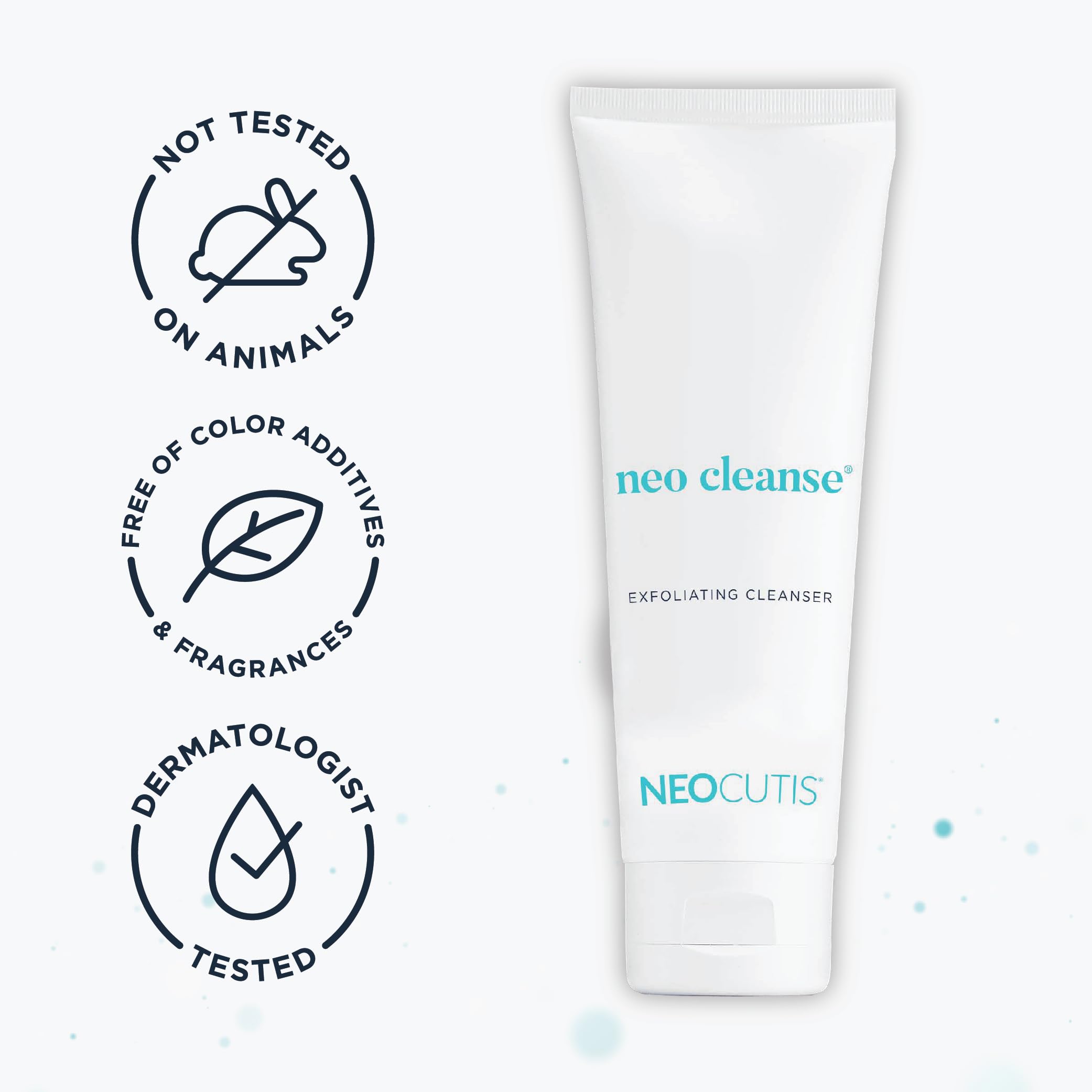 NEOCUTIS Neo Cleanse next to travel essentials showing portable skincare benefit