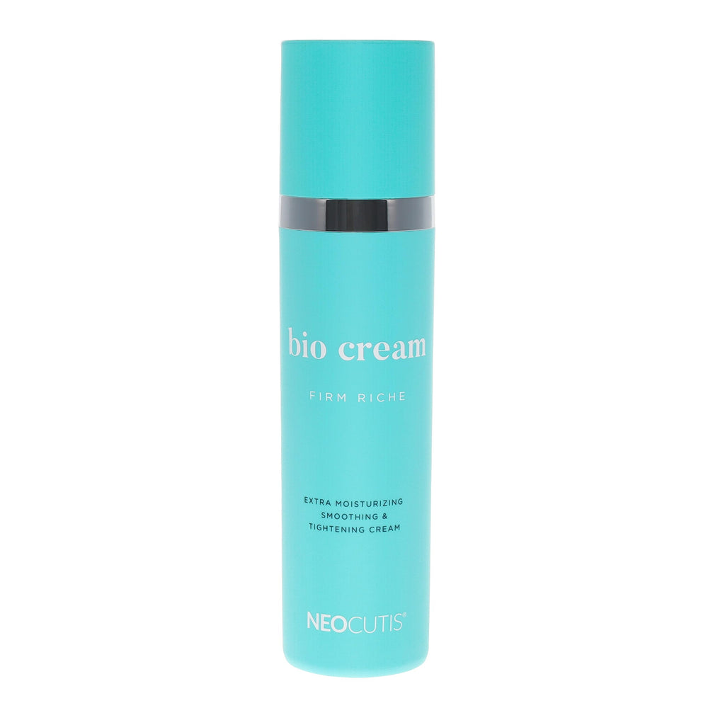 NEOCUTIS open jar with cream amount on fingertip demonstrating easy application
