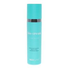 NEOCUTIS open jar with cream amount on fingertip demonstrating easy application