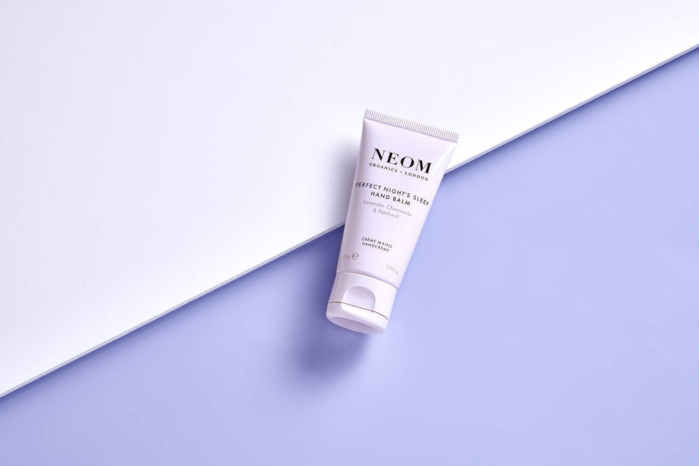 Neom hand balm packaged as luxury gift ideal for presenting