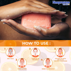 Neoprosone soap placed by sink in bathroom lifestyle suggesting daily use