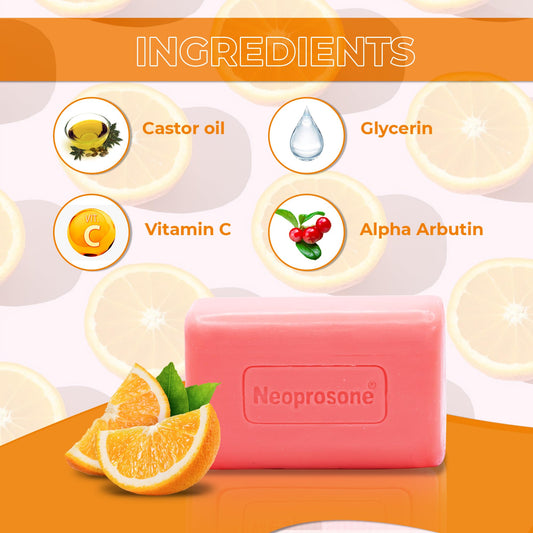 Neoprosone soap texture close-up highlighting gentle exfoliation