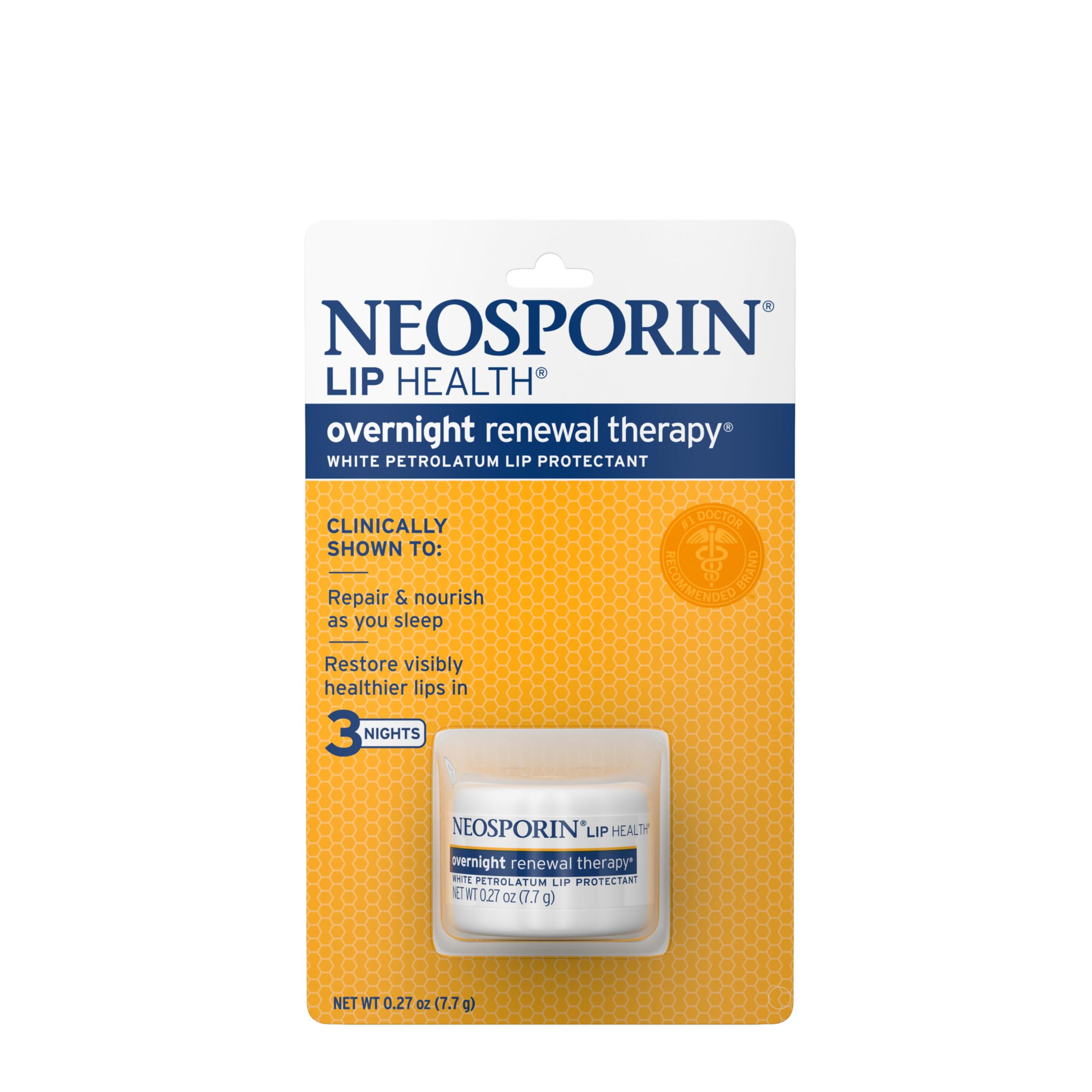 Neosporin tub front view showing product packaging and compact size benefit