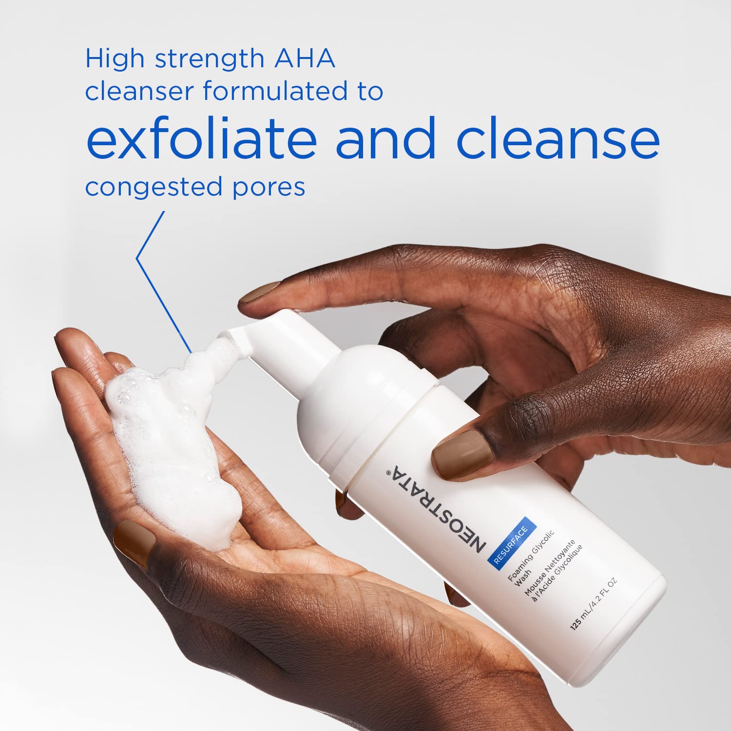 NEOSTRATA close-up of cleanser texture highlighting smooth exfoliation