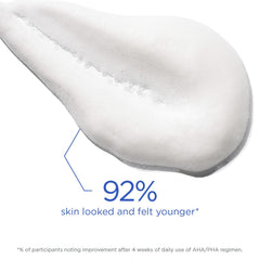 NEOSTRATA pump foam dispensed showing airy texture and gentle lather