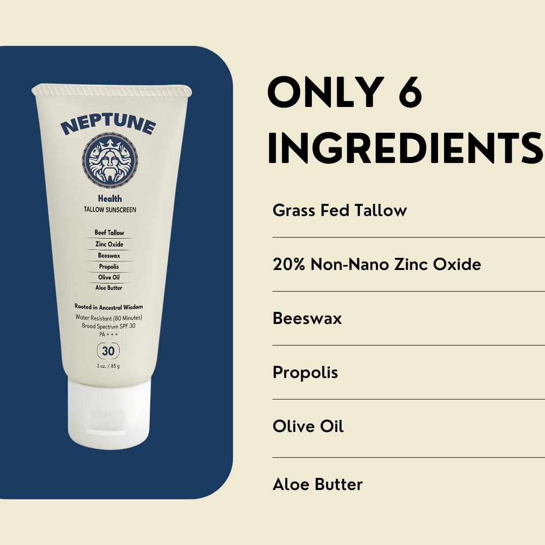 Neptune Health sunscreen being applied to face for moisturization benefit
