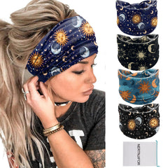 NERTNJIFOR flat lay of four headbands showing variety and easy outfit matching
