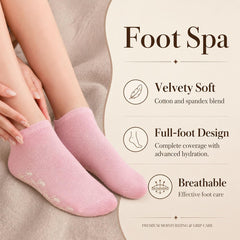 Nesgther close-up of silicone gel lining, demonstrates deep moisturizing contact