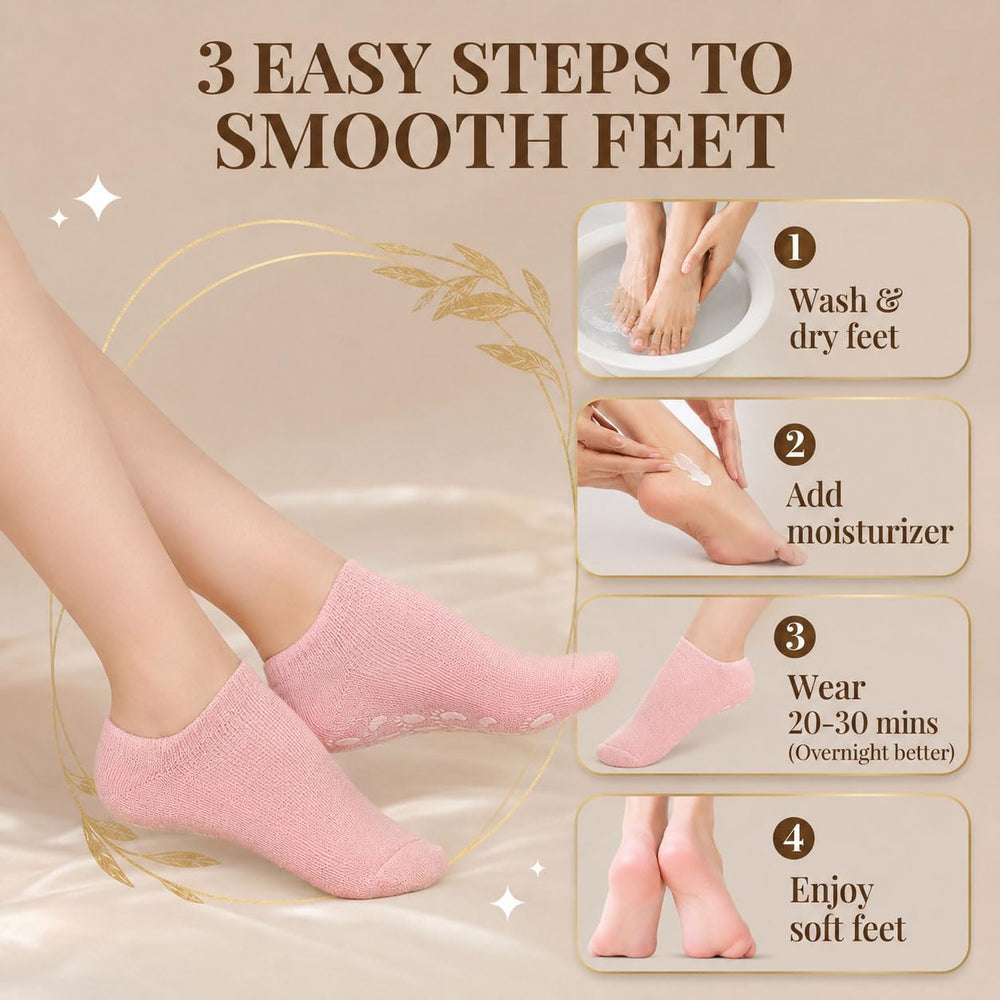Nesgther three pair layout, value pack for ongoing foot care