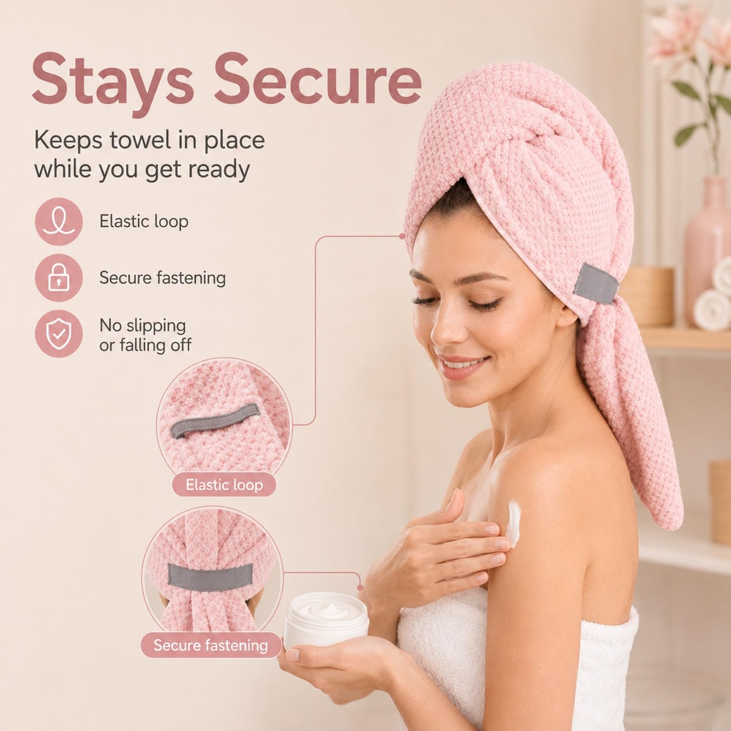 Netcken folded compact for travel showing quick-dry packing benefit
