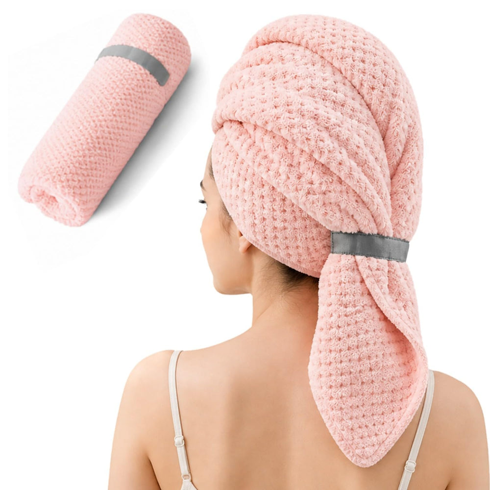 Netcken large pink wrap front view showing full size and coverage benefit