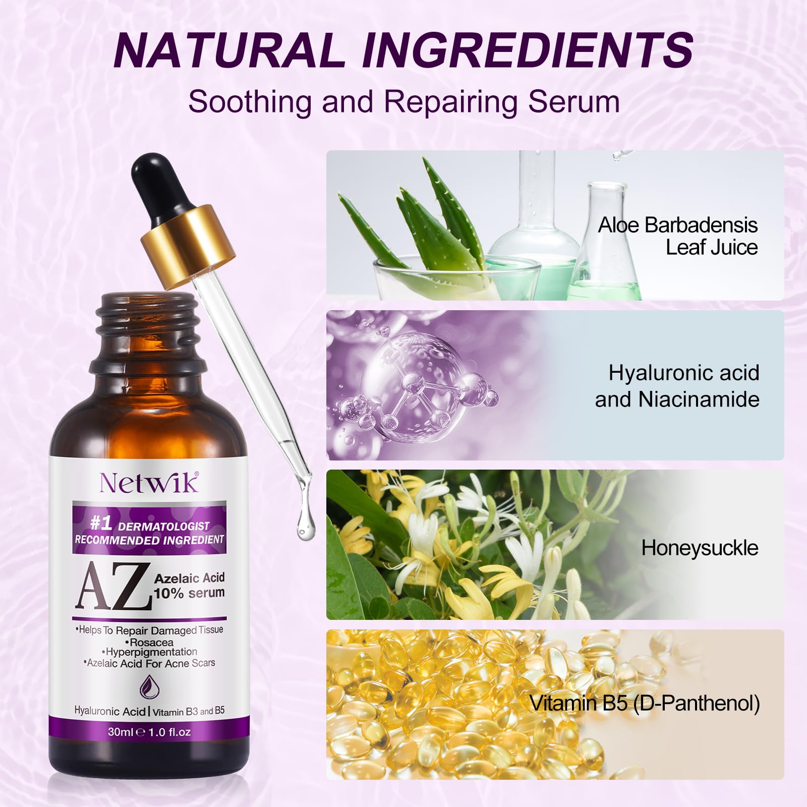 Netwik pump dispensing serum demonstrating controlled dosage and hygienic use benefit