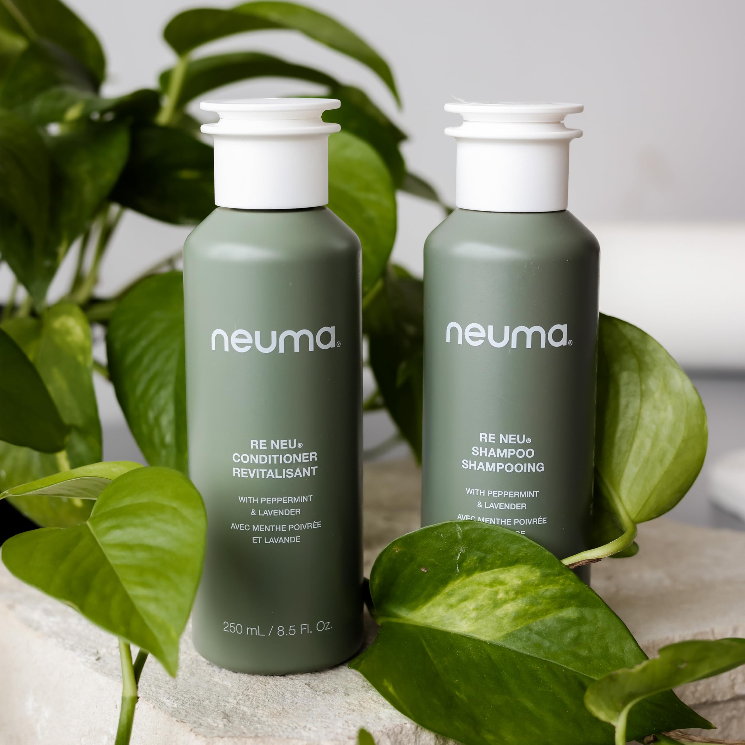 Neuma color-safe swatches showing preserved vibrant hair tones