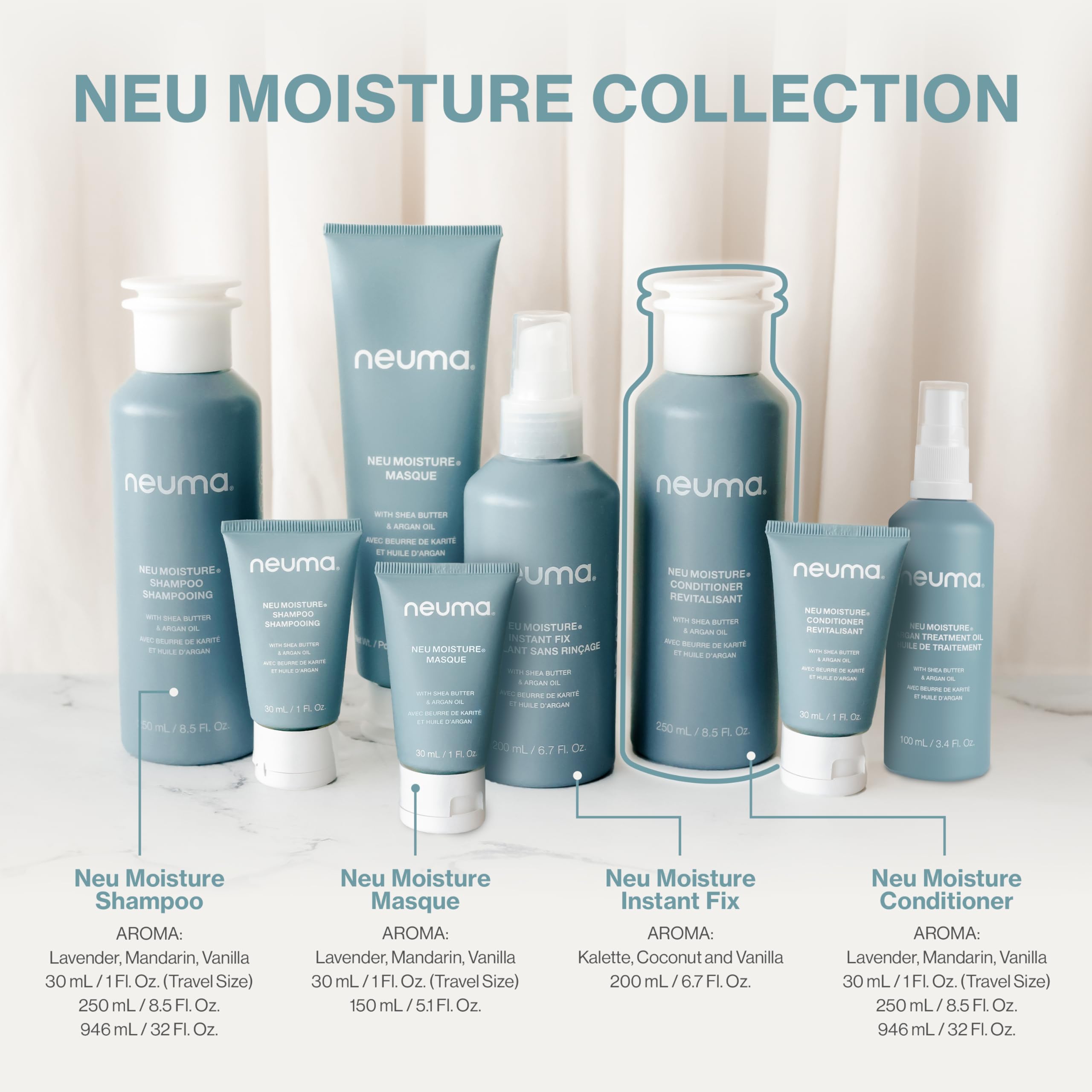 NEUMA applied in shower demonstrating quick conditioning benefit