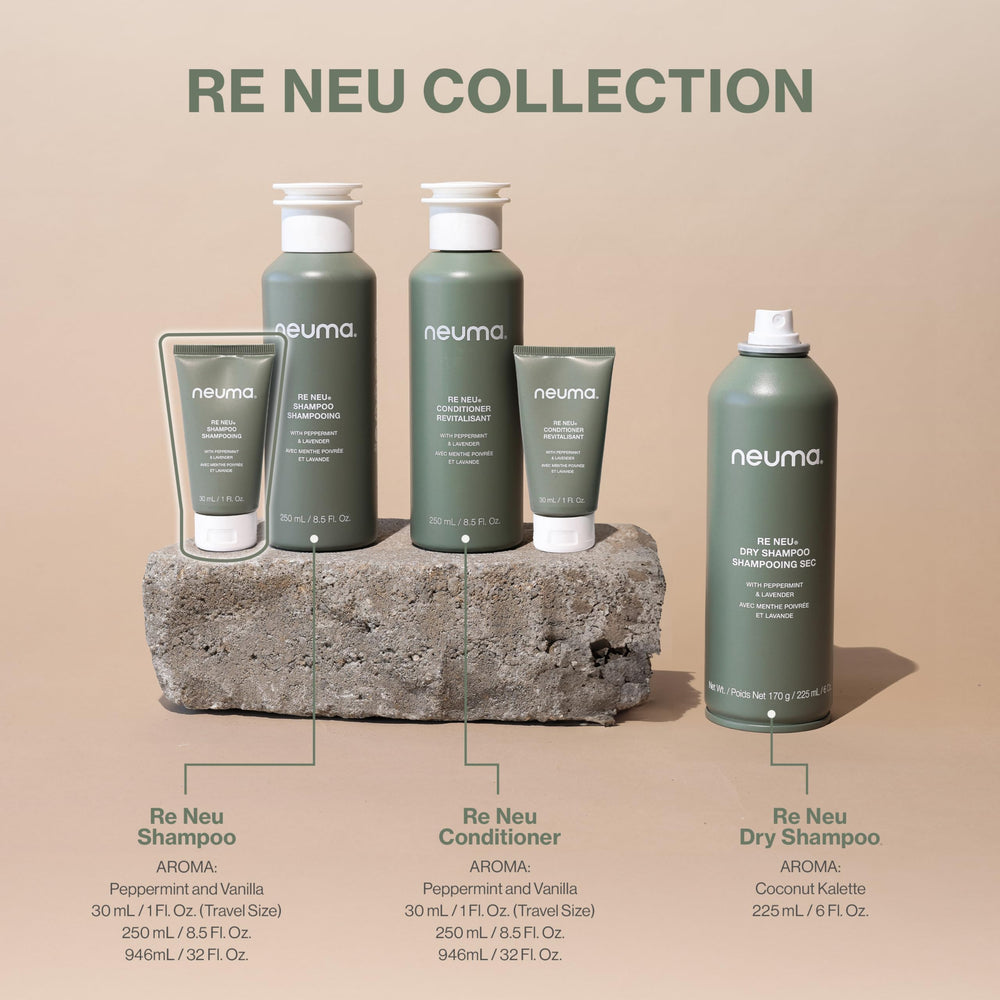 NEUMA shampoo in hand demonstrating size and pour control