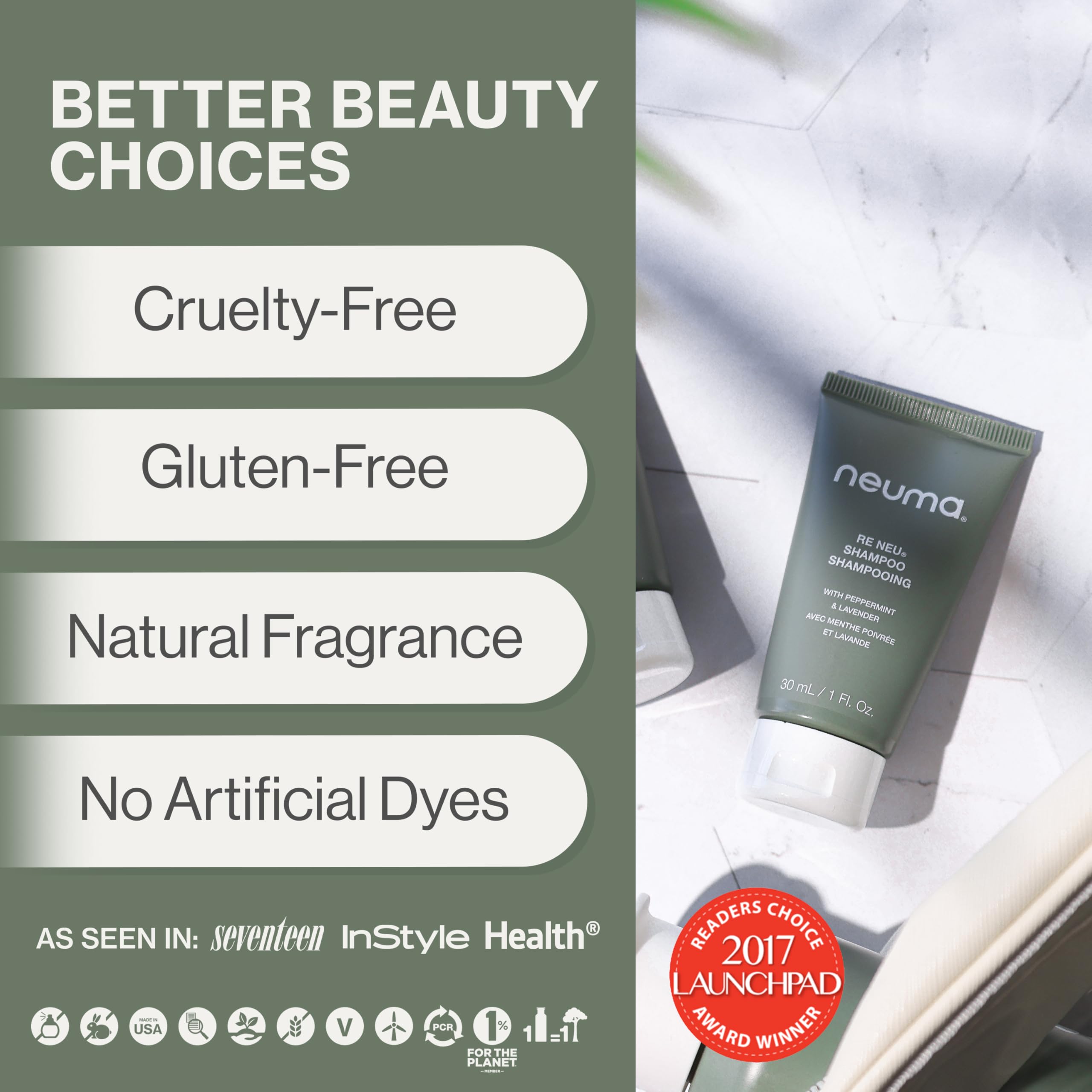 NEUMA shampoo lather texture illustrating gentle foam
