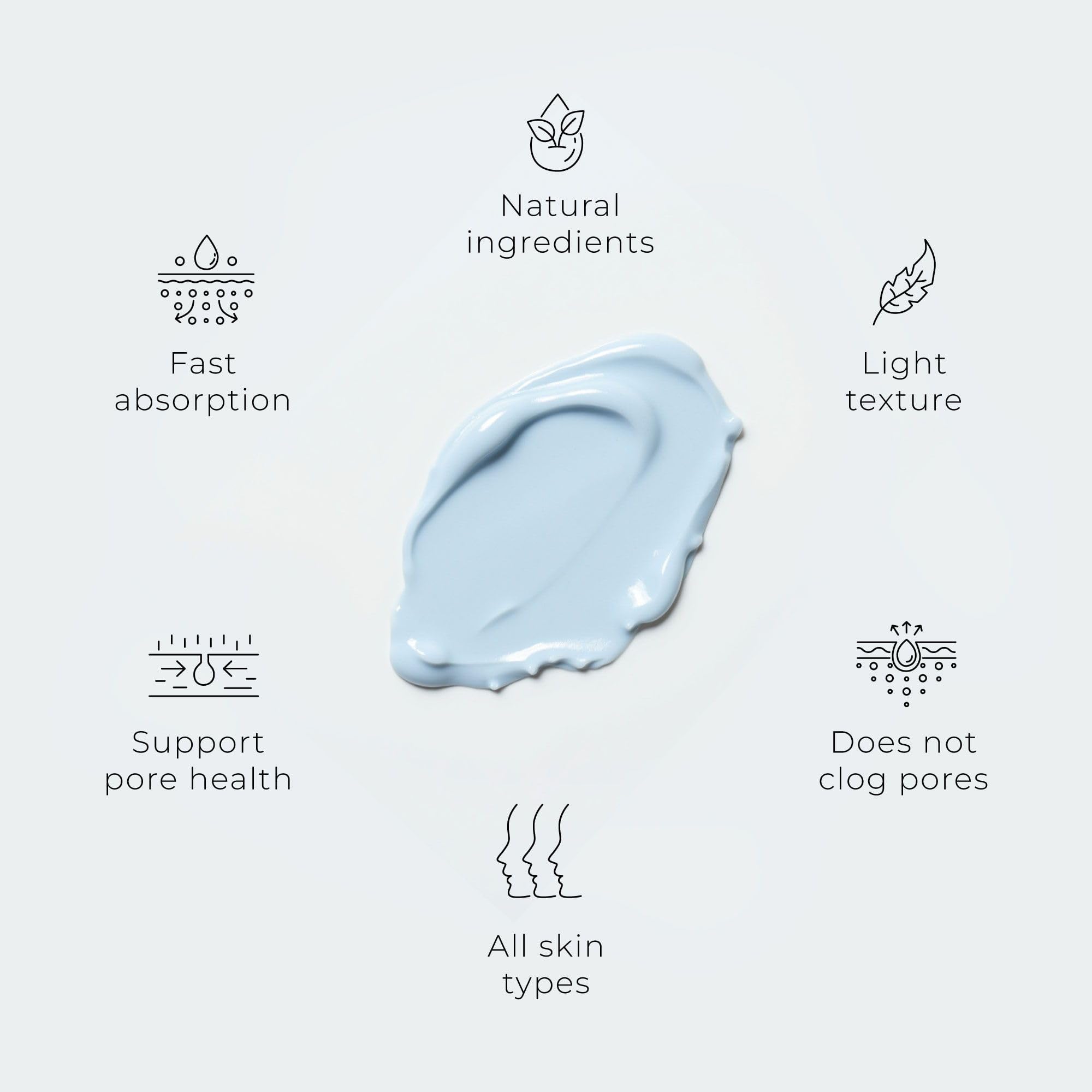 Neurogan cream on fingertips ready to apply, easy absorption for daily routine