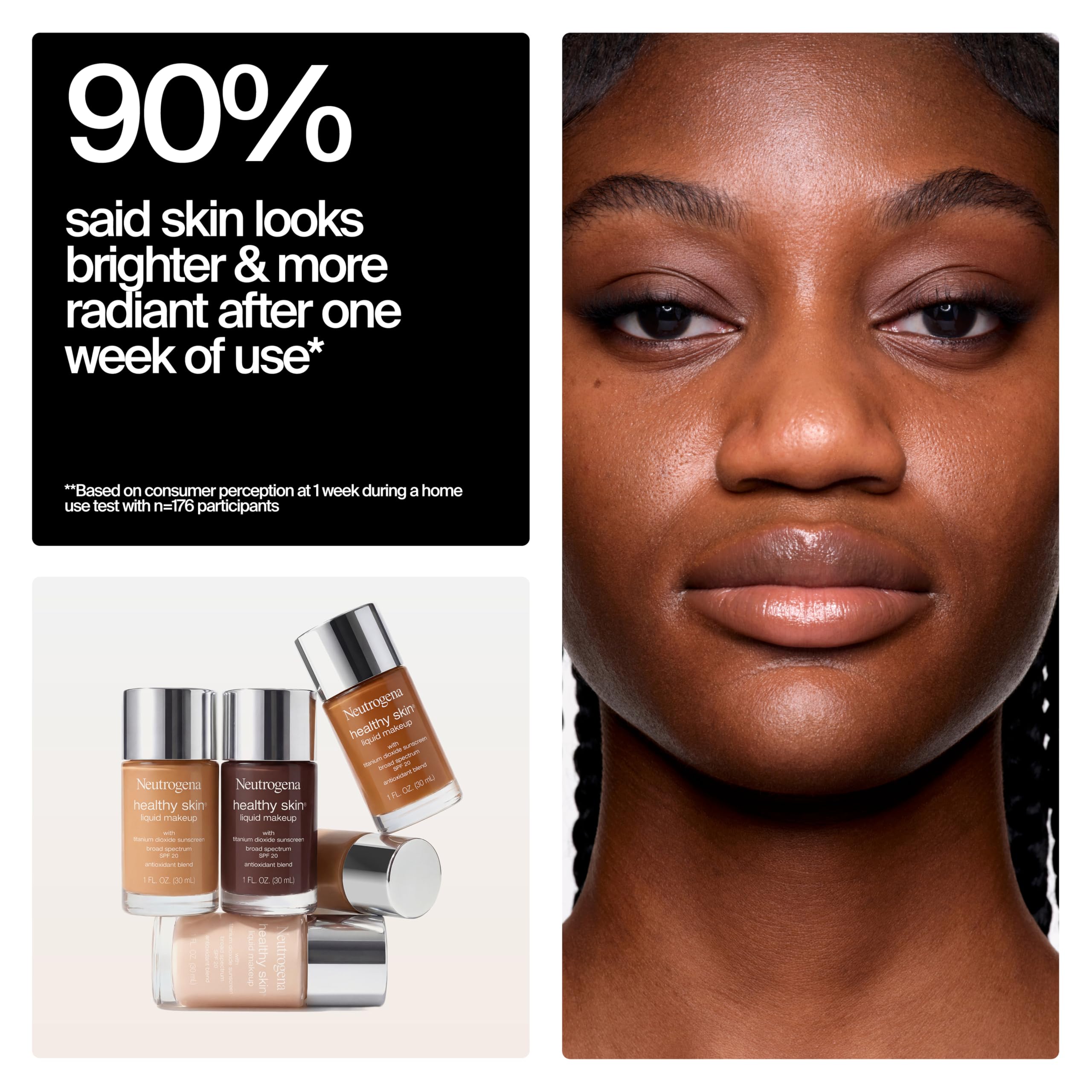 Neutrogena 1 oz size comparison illustrating portable size for travel and convenience