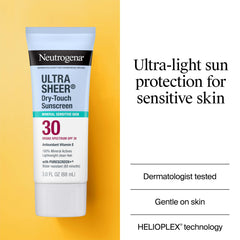 Neutrogena 3 oz bottle beside sunglasses to show travel-size convenience and portability