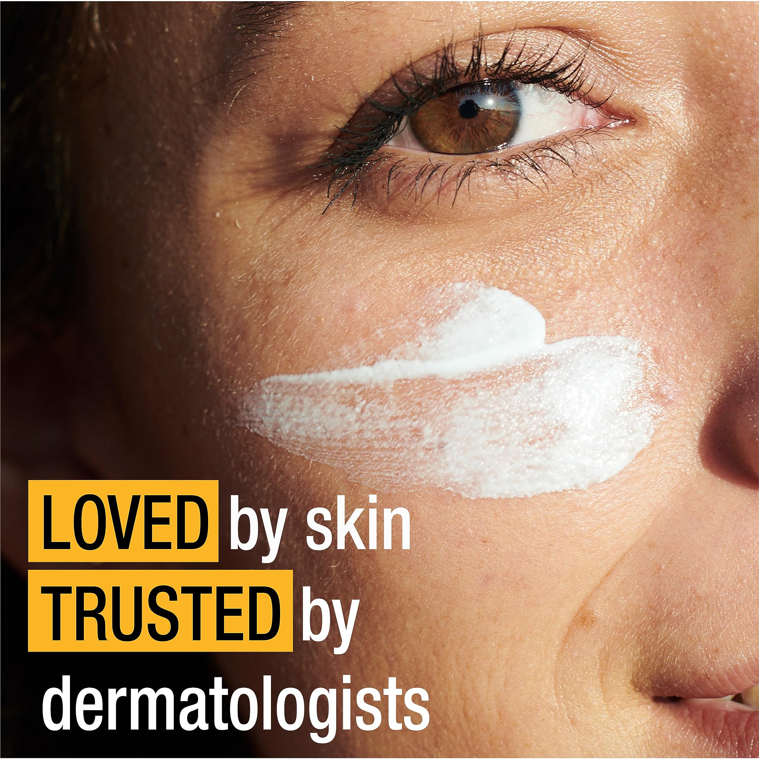 Neutrogena applied to face in outdoor setting illustrating lightweight coverage