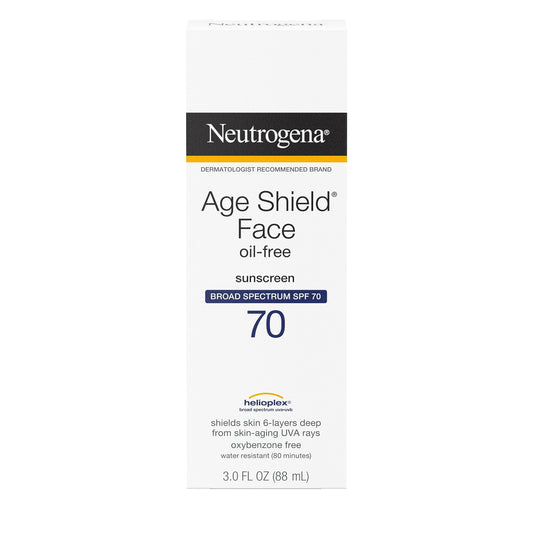 Neutrogena close-up texture of oil-free lotion absorbing quickly for matte finish