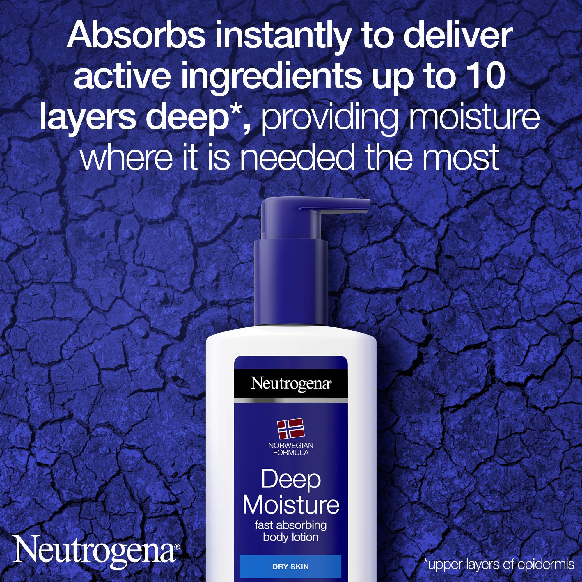 Neutrogena being applied to arm demonstrating instant moisturising benefit