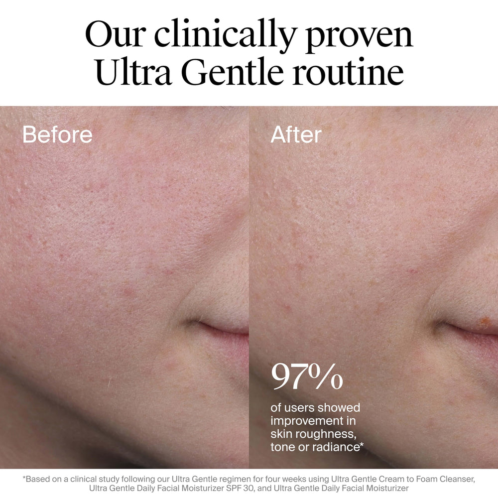 Neutrogena being applied on face to illustrate quick absorbency and even coverage