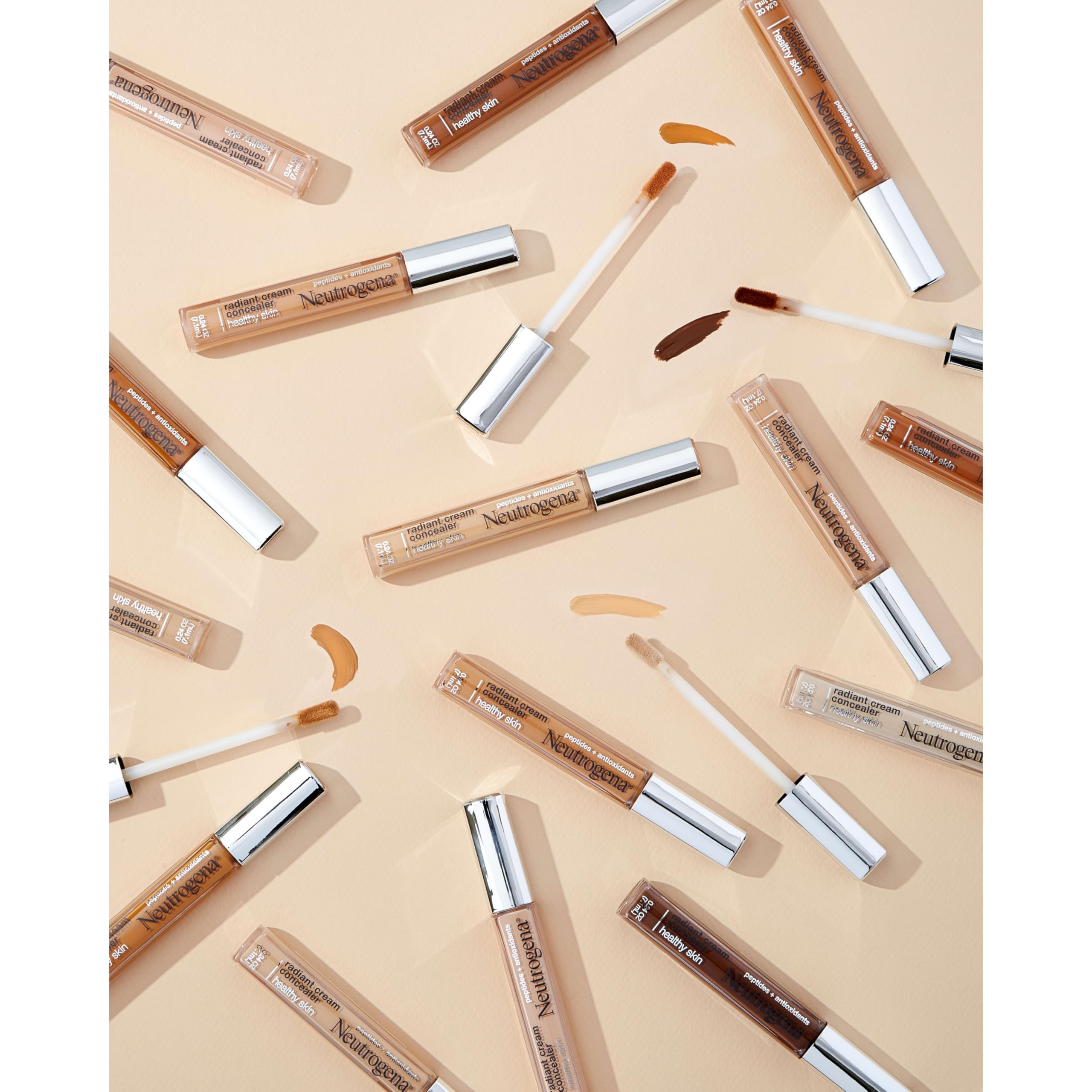 Neutrogena applied under-eye demonstrating brightening and crease resistance