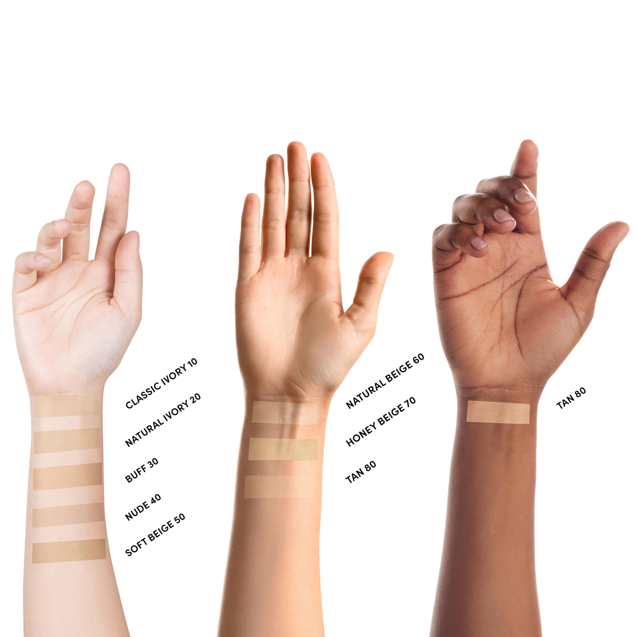 Neutrogena application with brush demonstrating buildable coverage and even finish