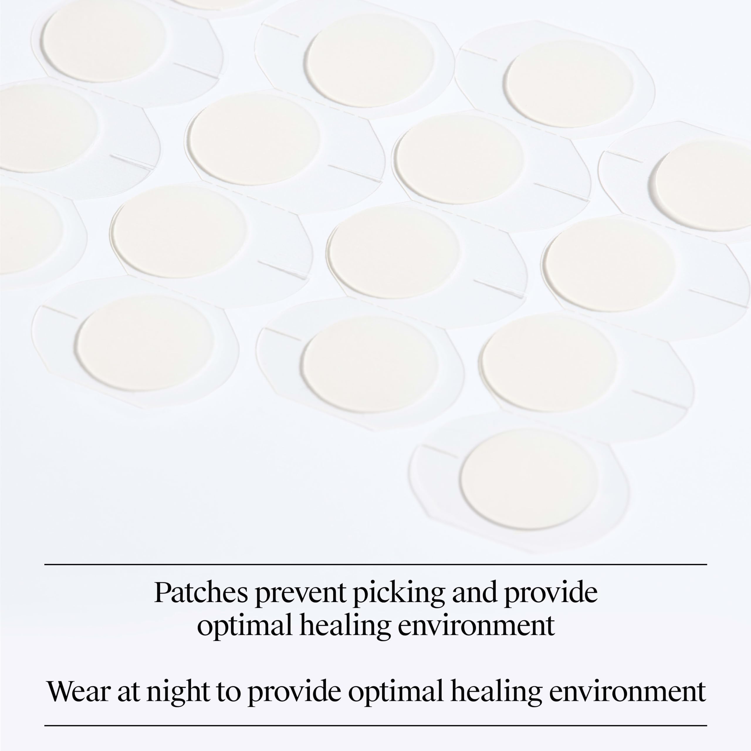 Neutrogena patch being applied to clean, dry skin for optimal absorption