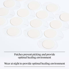 Neutrogena patch being applied to clean, dry skin for optimal absorption