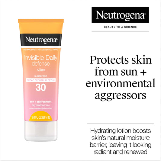 Neutrogena back label with ingredients and directions for clear guidance