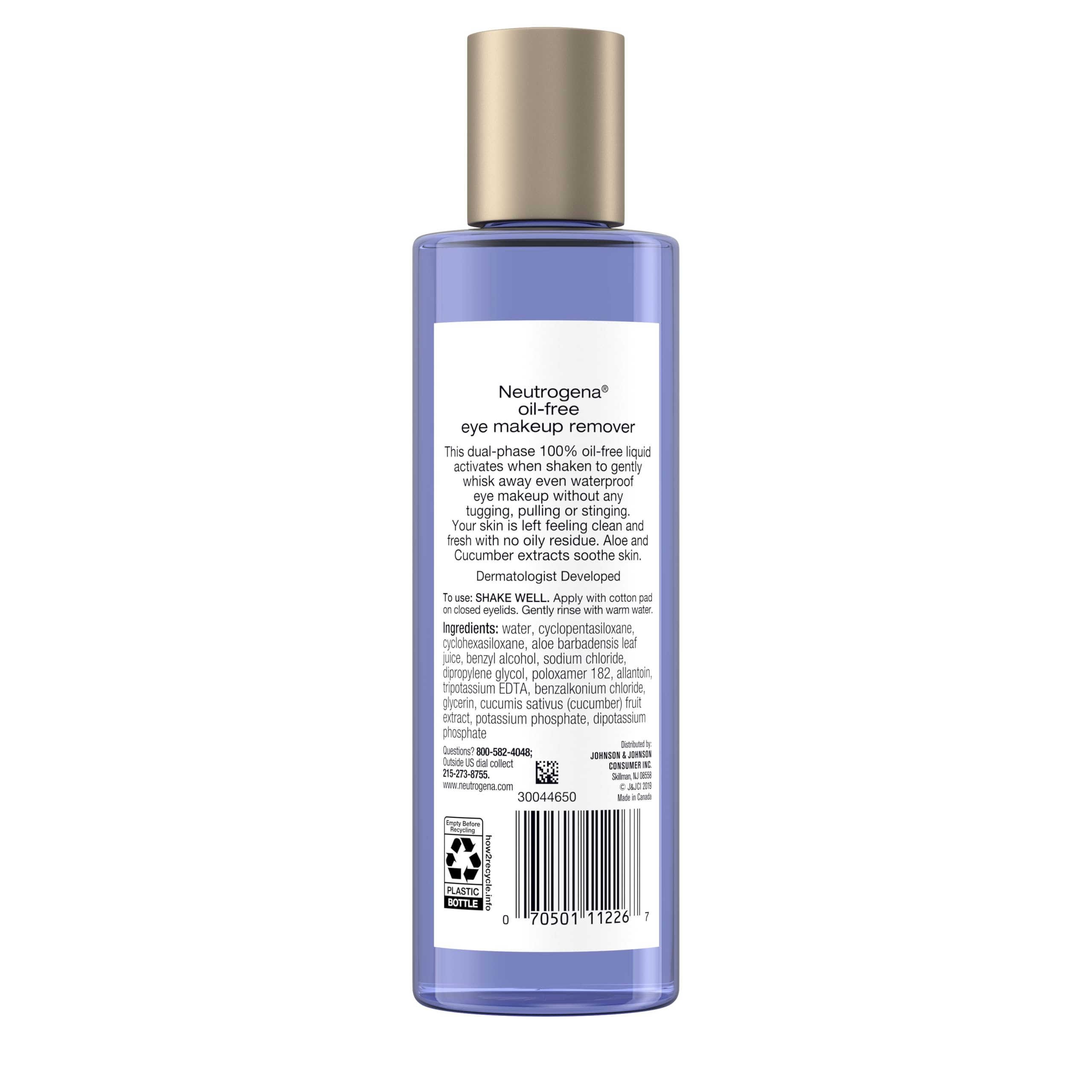 Neutrogena bottle on bathroom counter as part of a gentle skincare routine