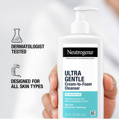 Neutrogena on bathroom counter in lifestyle scene suggesting daily routine comfort and calm