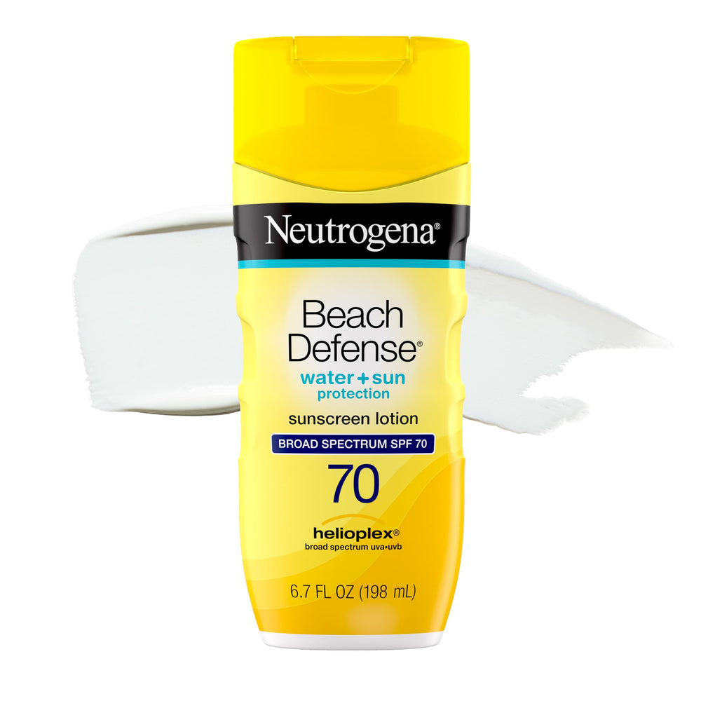 Neutrogena front packaging showing SPF 70 protection and quick application benefit