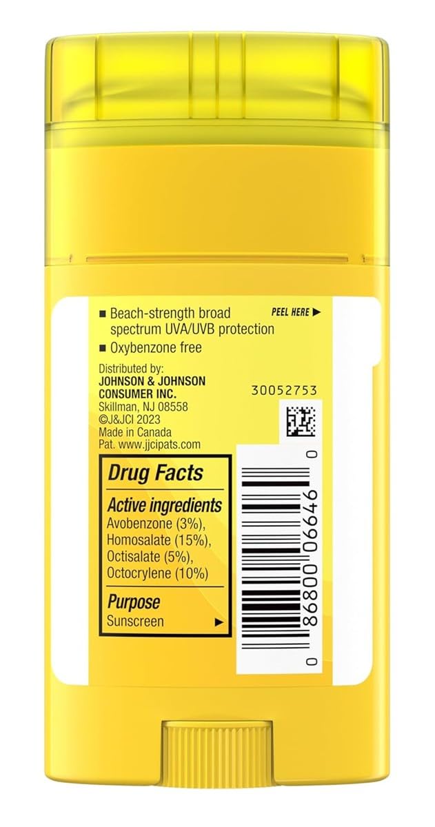 Neutrogena beach defense kids stick close-up texture demonstrating smooth, non-greasy glide